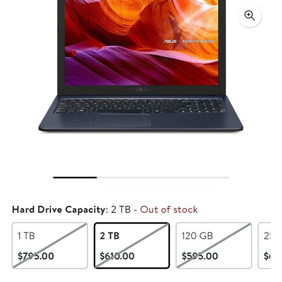 ASUS 15.6 LAPTOP - Picture 2 of 6